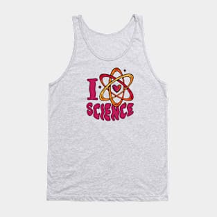 I Heart Science // Cute Science Atom Heart Tank Top